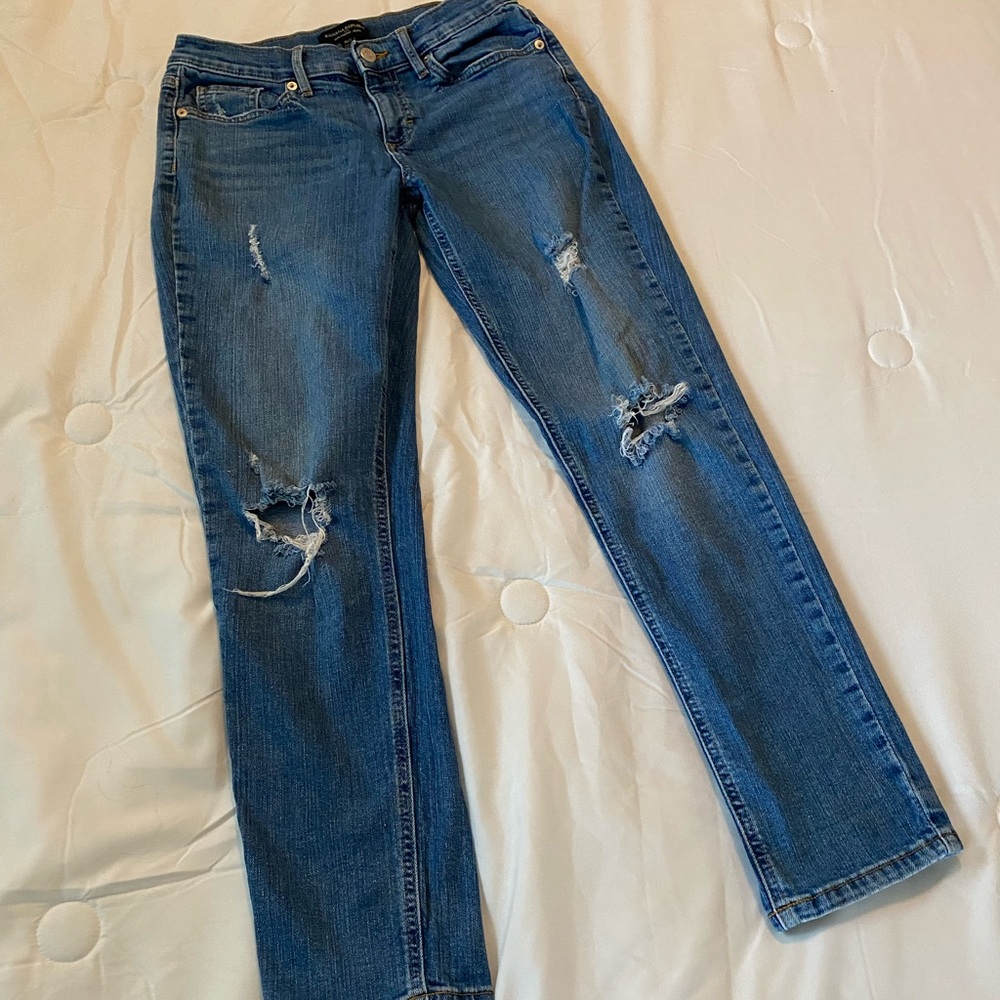 BANANA REPUBLIC Girlfriend Jean - Faded, Ripped